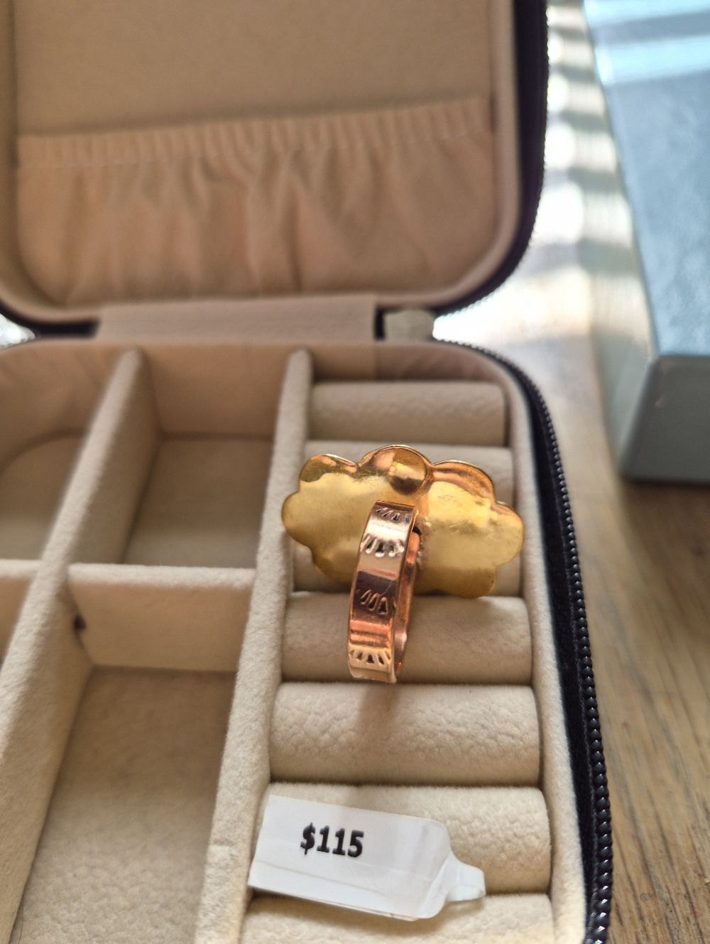 Pink Conch Copper Ring - Picture 3 of 5